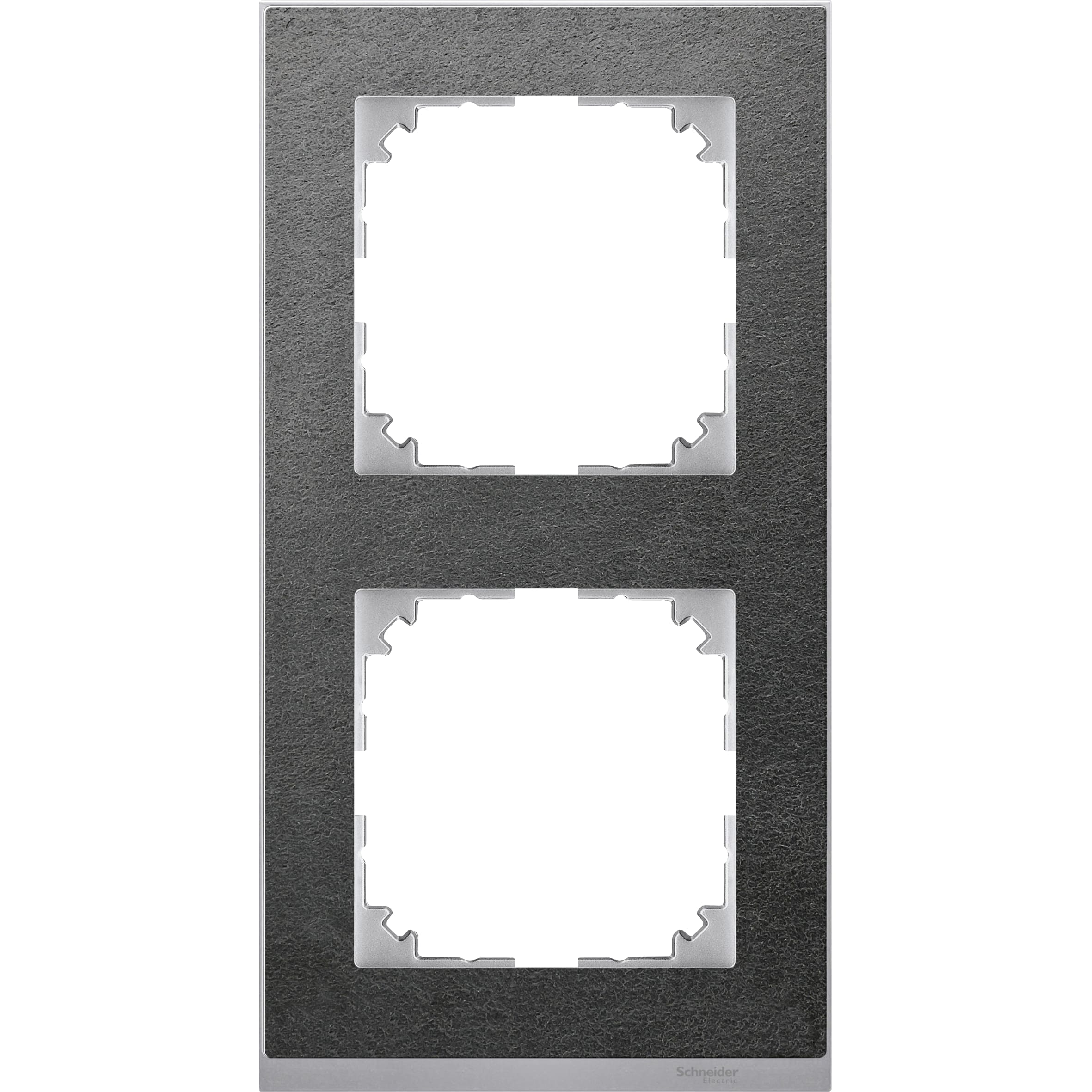 SCHNEIDER ELECTRIC - Cornice M-Pure Decor, doppia, ardesia