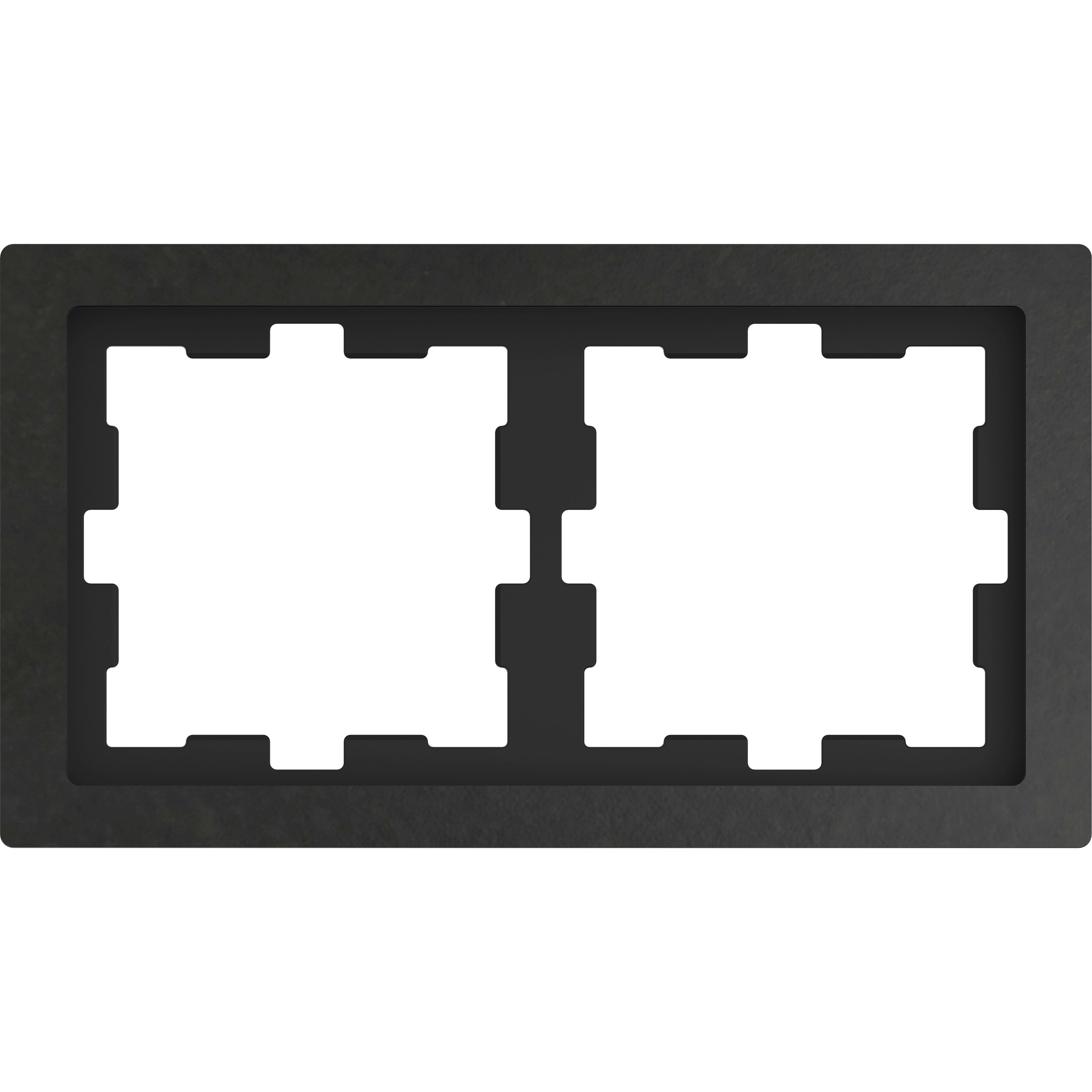 SCHNEIDER ELECTRIC - Cornice in pietra D-Life, 1 slot, ardesia lucidata