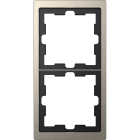 SCHNEIDER ELECTRIC - Cornice in pietra D-Life, 2 slot, nickel
