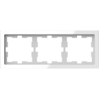 SCHNEIDER ELECTRIC - Cornice in vetro D-Life, 3 slot, bianco cristallo