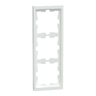 SCHNEIDER ELECTRIC - Cornice D-Life, 3 slot, bianco loto