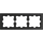 SCHNEIDER ELECTRIC - Cornice in pietra D-Life, 3 slot, ardesia lucidata