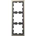 SCHNEIDER ELECTRIC - Cornice metallica D-Life, 3 solt, nickel