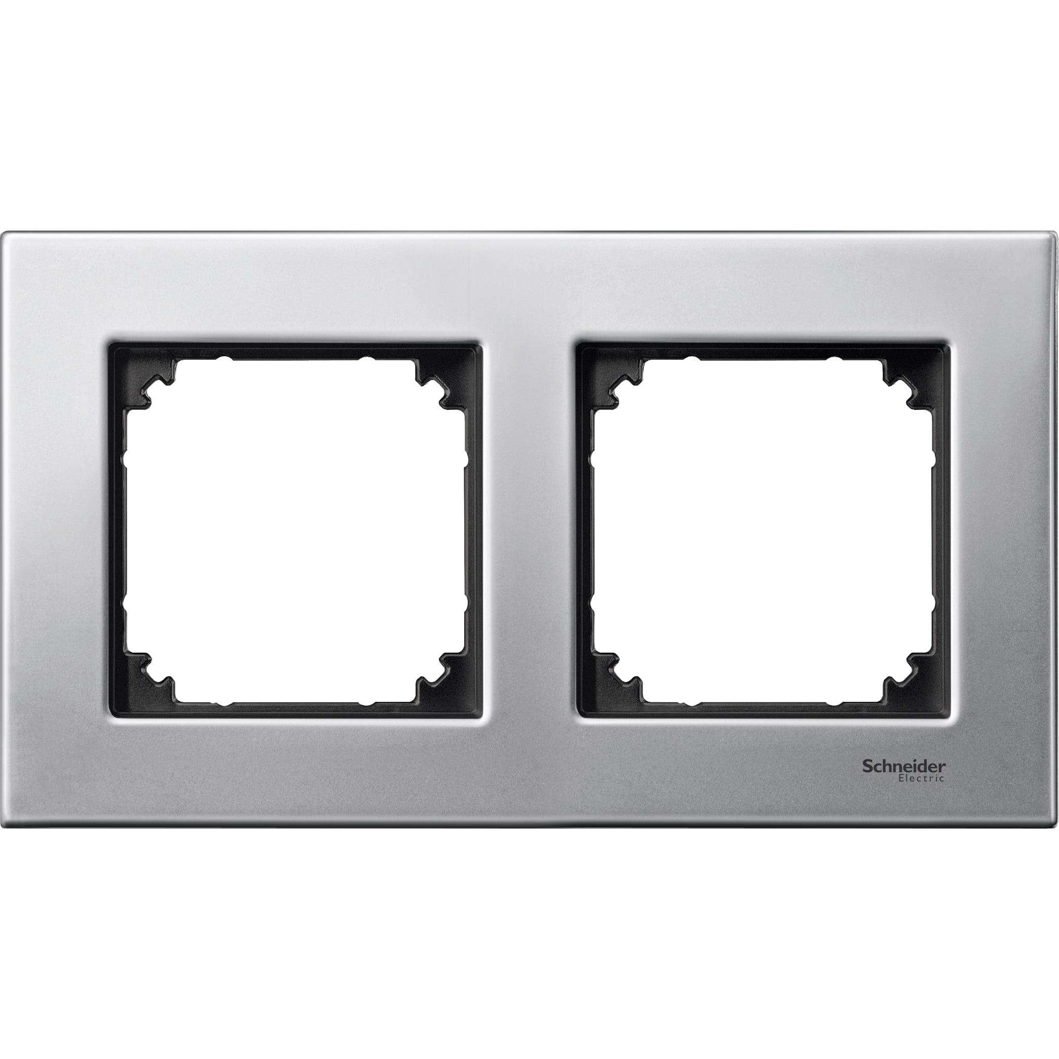 SCHNEIDER ELECTRIC - CORNICE M-ELEGANCE, DOPPIA, METALLO, ARG