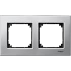 SCHNEIDER ELECTRIC - CORNICE M-ELEGANCE, DOPPIA, METALLO, ARG