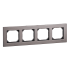 SCHNEIDER ELECTRIC - CORNICE M-ELEGANCE, QUADRUPLA, METALLO,