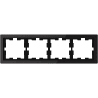 SCHNEIDER ELECTRIC - Cornice in vetro D-Life, 3 solt, onice bianco
