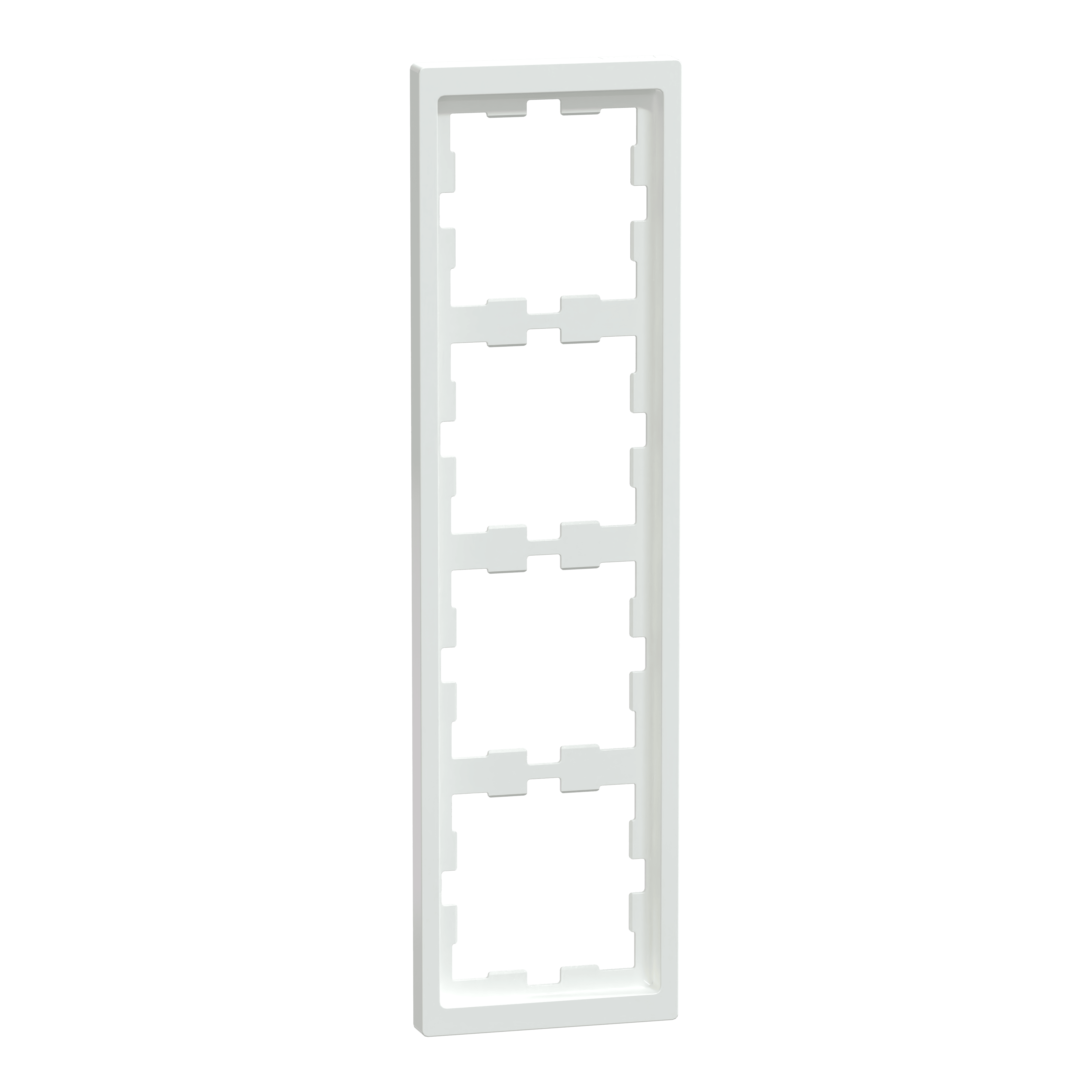 SCHNEIDER ELECTRIC - Cornice D-Life, 4 slot, bianco loto