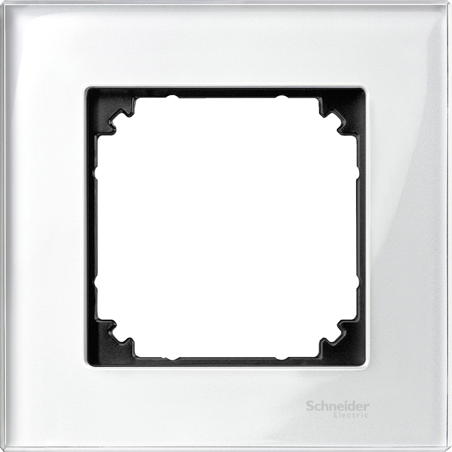 SCHNEIDER ELECTRIC - Cornice in cristallo singola bianco bril