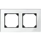 SCHNEIDER ELECTRIC - Cornice doppia in cristallo bianco bril.