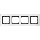 SCHNEIDER ELECTRIC - Cornice M-Elegance, quadrupla, vetro, bi