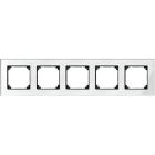 SCHNEIDER ELECTRIC - Cornice M-Elegance, quintupla, vetro, bi