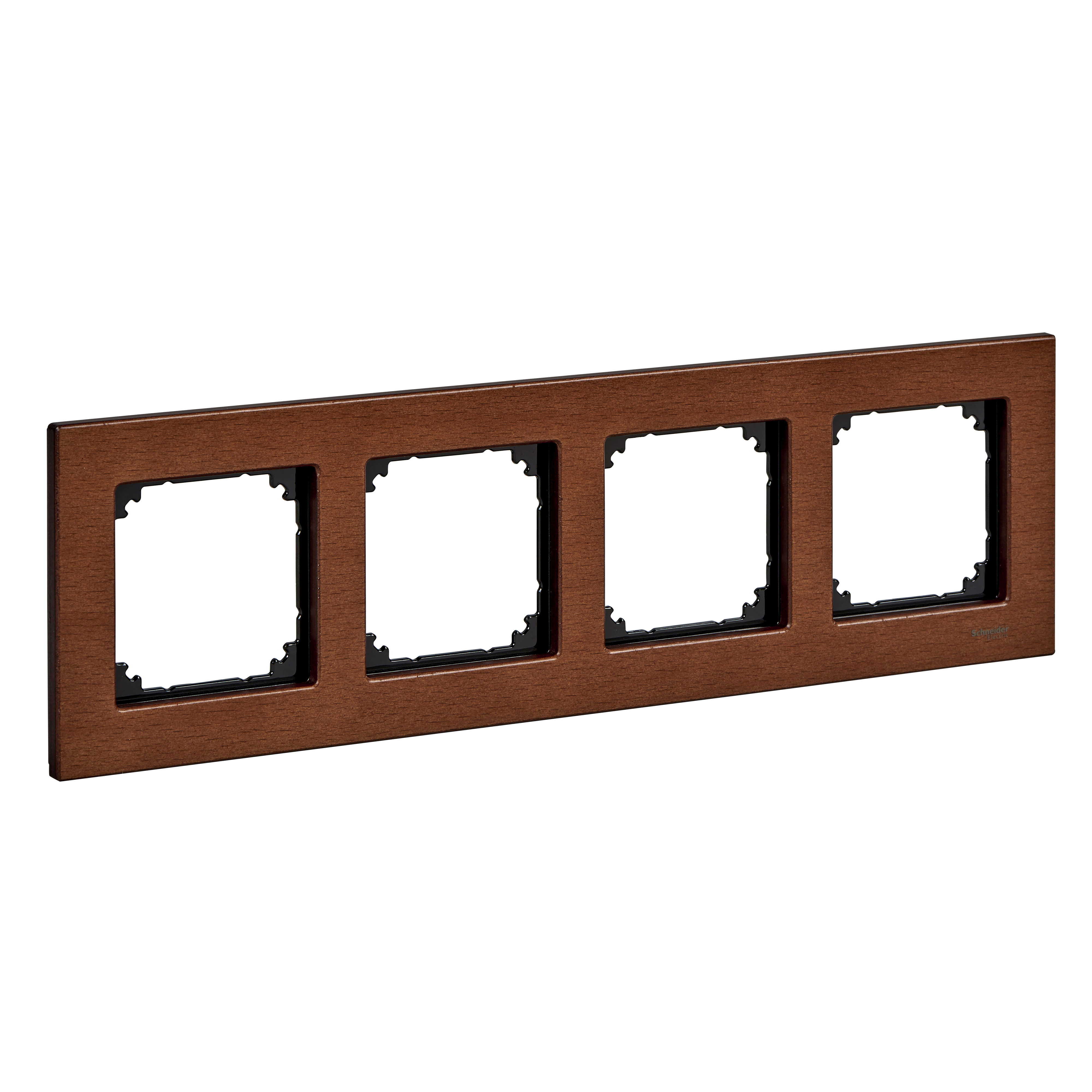 SCHNEIDER ELECTRIC - CORNICE M-ELEGANCE 4P LEGNO CILIEGIO