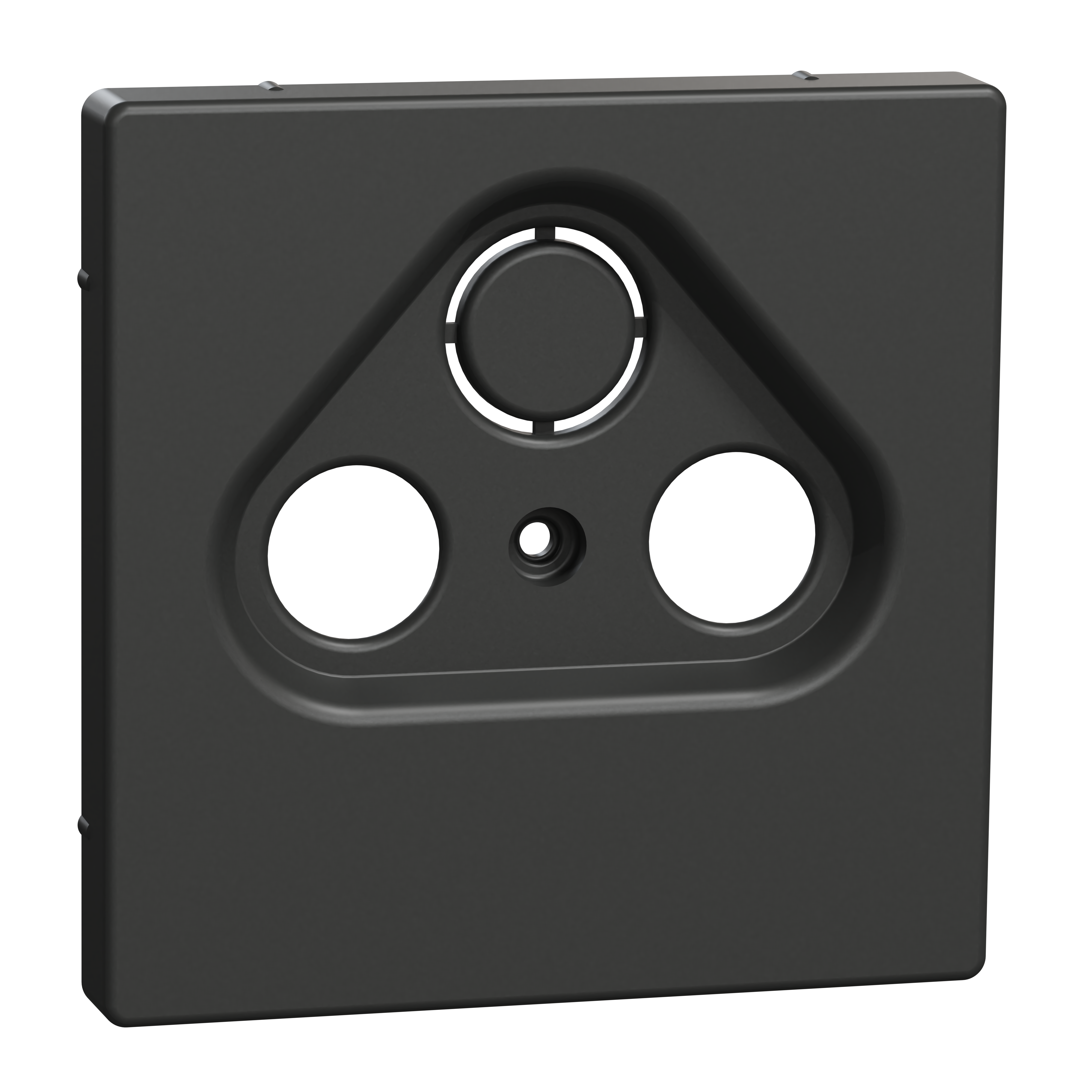 SCHNEIDER ELECTRIC - Placca per presa-antenna con foro 2-3, antracite, System Design