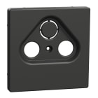SCHNEIDER ELECTRIC - Placca per presa-antenna con foro 2-3, antracite, System Design