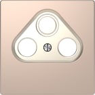 SCHNEIDER ELECTRIC - Placca per presa-antenna con foro 2-3, champagne, System Design