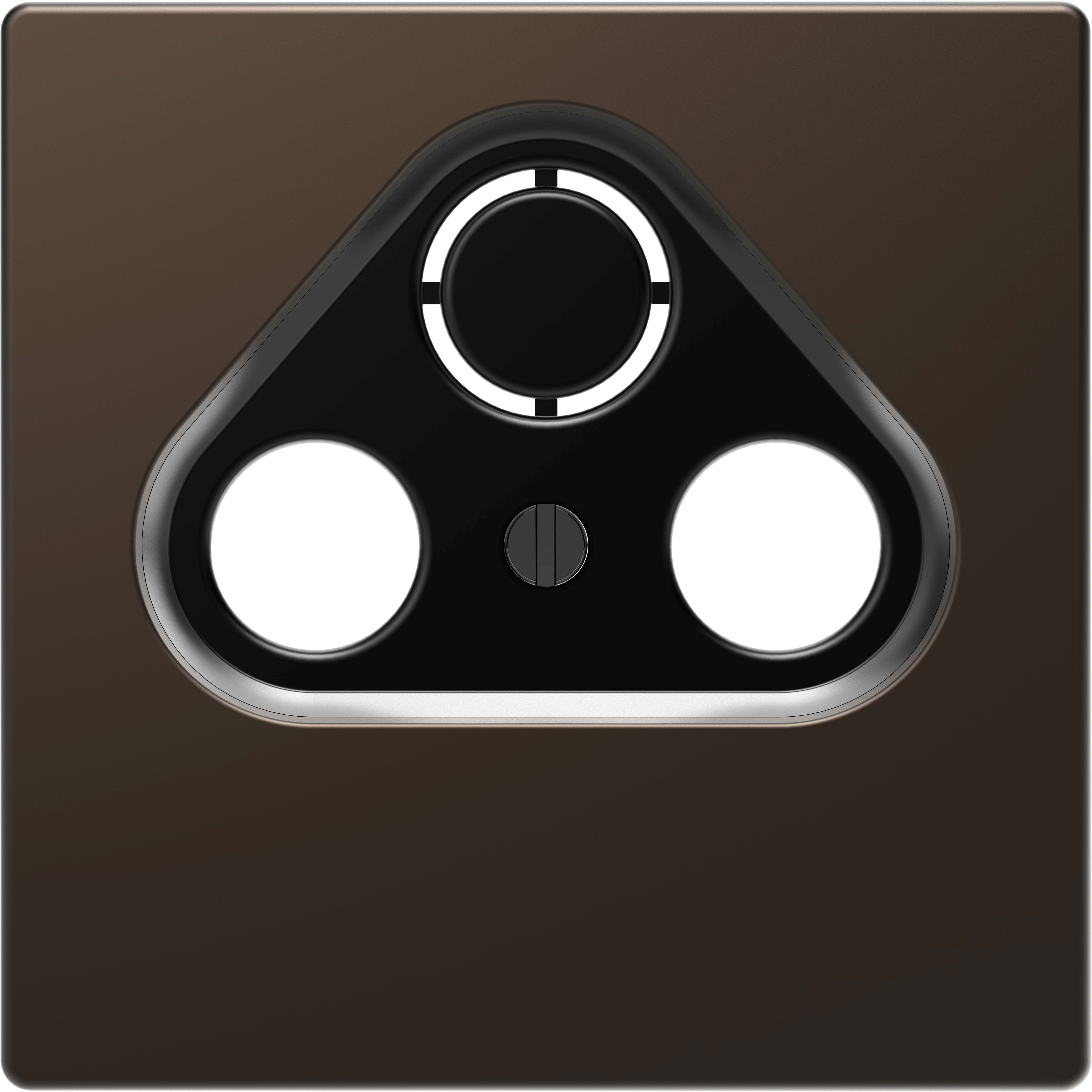 SCHNEIDER ELECTRIC - Placca per presa-antenna con foro 2-3, moka, System Design