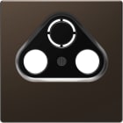 SCHNEIDER ELECTRIC - Placca per presa-antenna con foro 2-3, moka, System Design