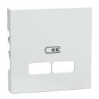 SCHNEIDER ELECTRIC - Placca centrale System M per caricatore USB, bianco attivo