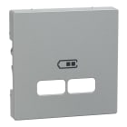 SCHNEIDER ELECTRIC - Piastra System M per ricarica USB in alluminio