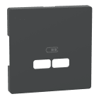 SCHNEIDER ELECTRIC - Piastra per ricarica USB System Design, antracite