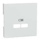 SCHNEIDER ELECTRIC - Piastra per ricarica USB System Design, bianco loto MTN4367-6035