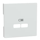 SCHNEIDER ELECTRIC - Piastra per ricarica USB System Design, bianco loto