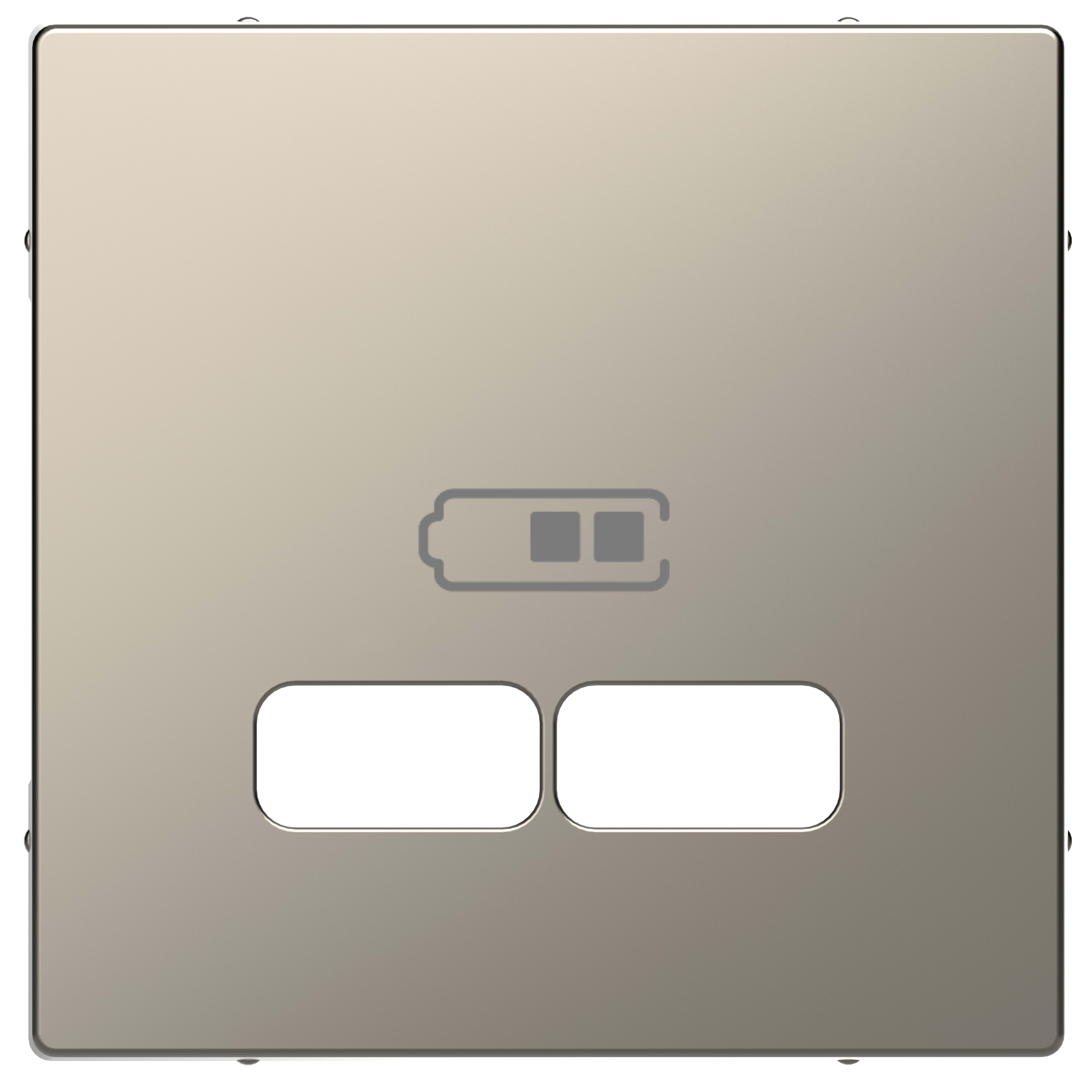 SCHNEIDER ELECTRIC - Piastra per ricarica USB System Design, nickel
