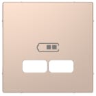 SCHNEIDER ELECTRIC - Piastra per ricarica USB System Design, champagne