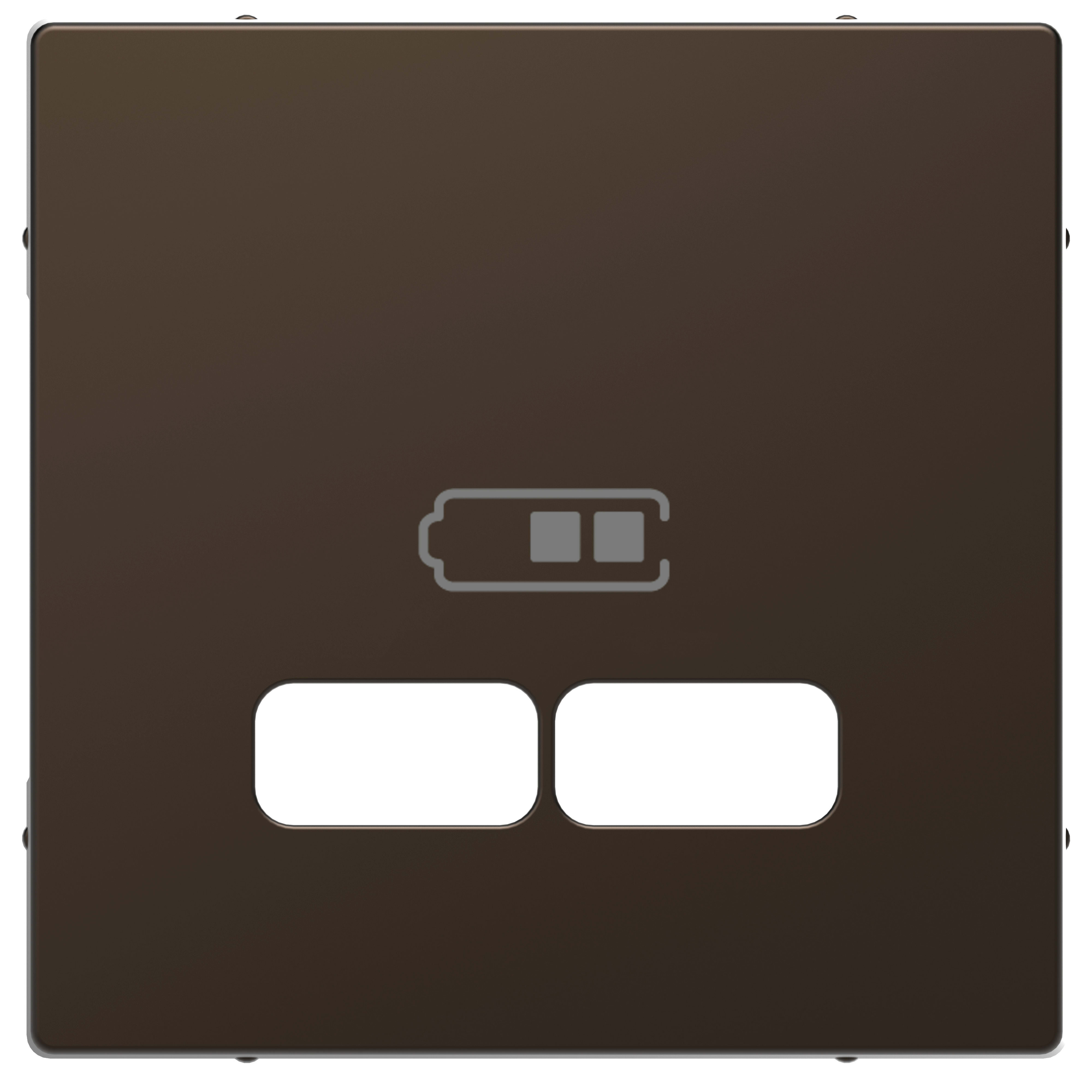SCHNEIDER ELECTRIC - Piastra per ricarica USB System Design, moka