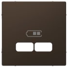 SCHNEIDER ELECTRIC - Piastra per ricarica USB System Design, moka