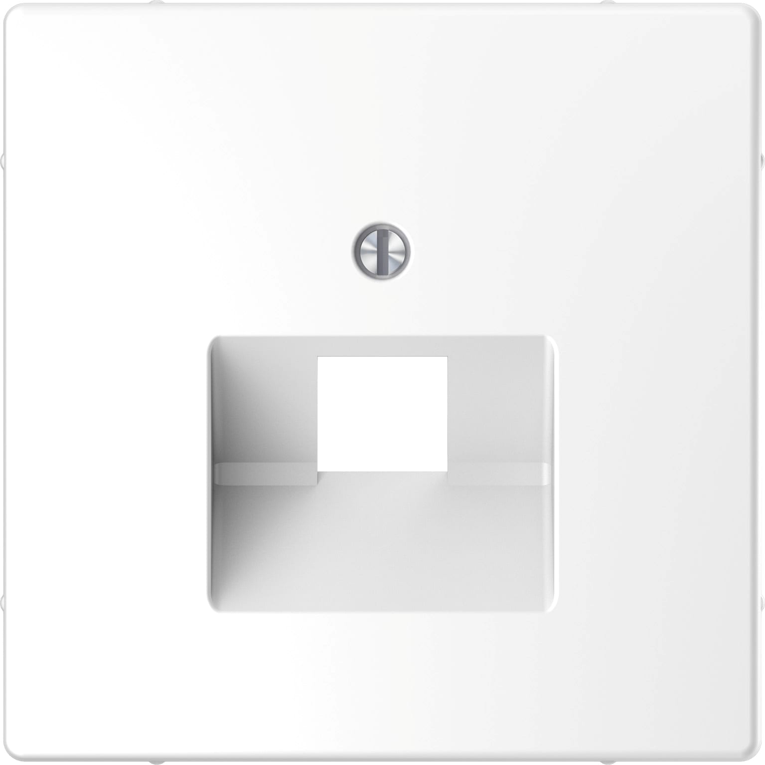 SCHNEIDER ELECTRIC - Piastra per presa RJ45, 1 slot, bianco loto, System Design
