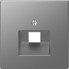 SCHNEIDER ELECTRIC - Piastra per presa RJ45, 1 slot, acciaio, System Design