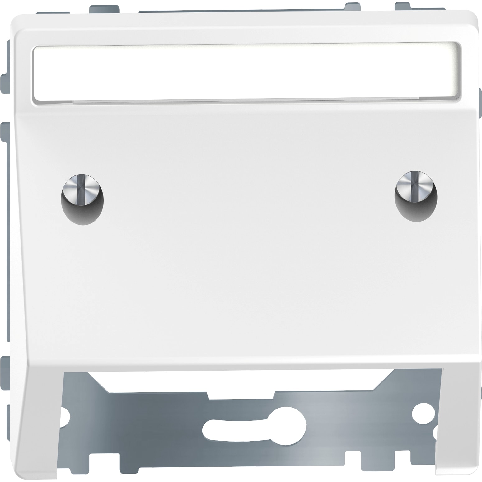 SCHNEIDER ELECTRIC - Presa inclinata con etichetta, bianco loto, System Design