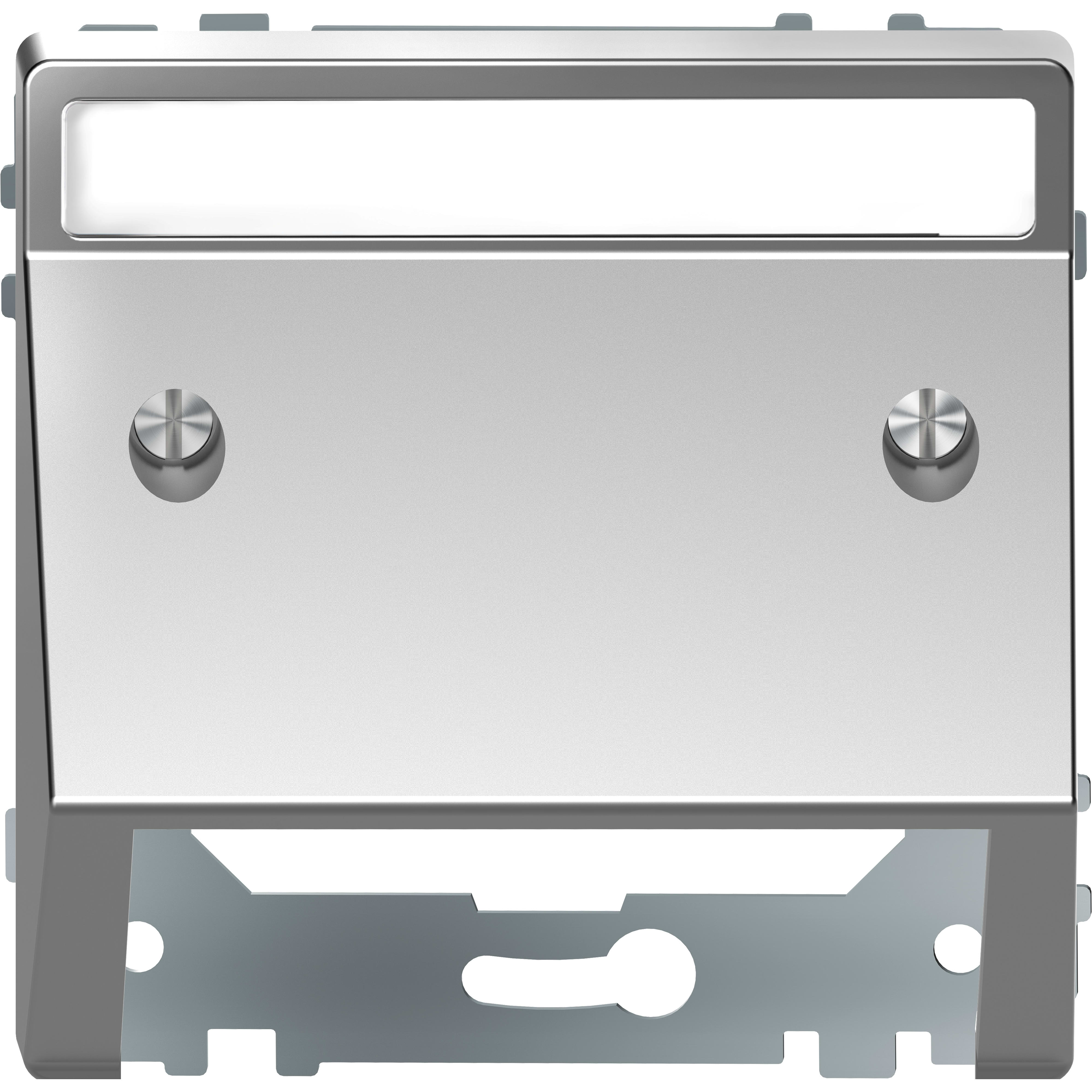 SCHNEIDER ELECTRIC - Presa inclinata con etichetta, acciaio, System Design