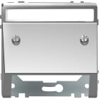 SCHNEIDER ELECTRIC - Presa inclinata con etichetta, acciaio, System Design