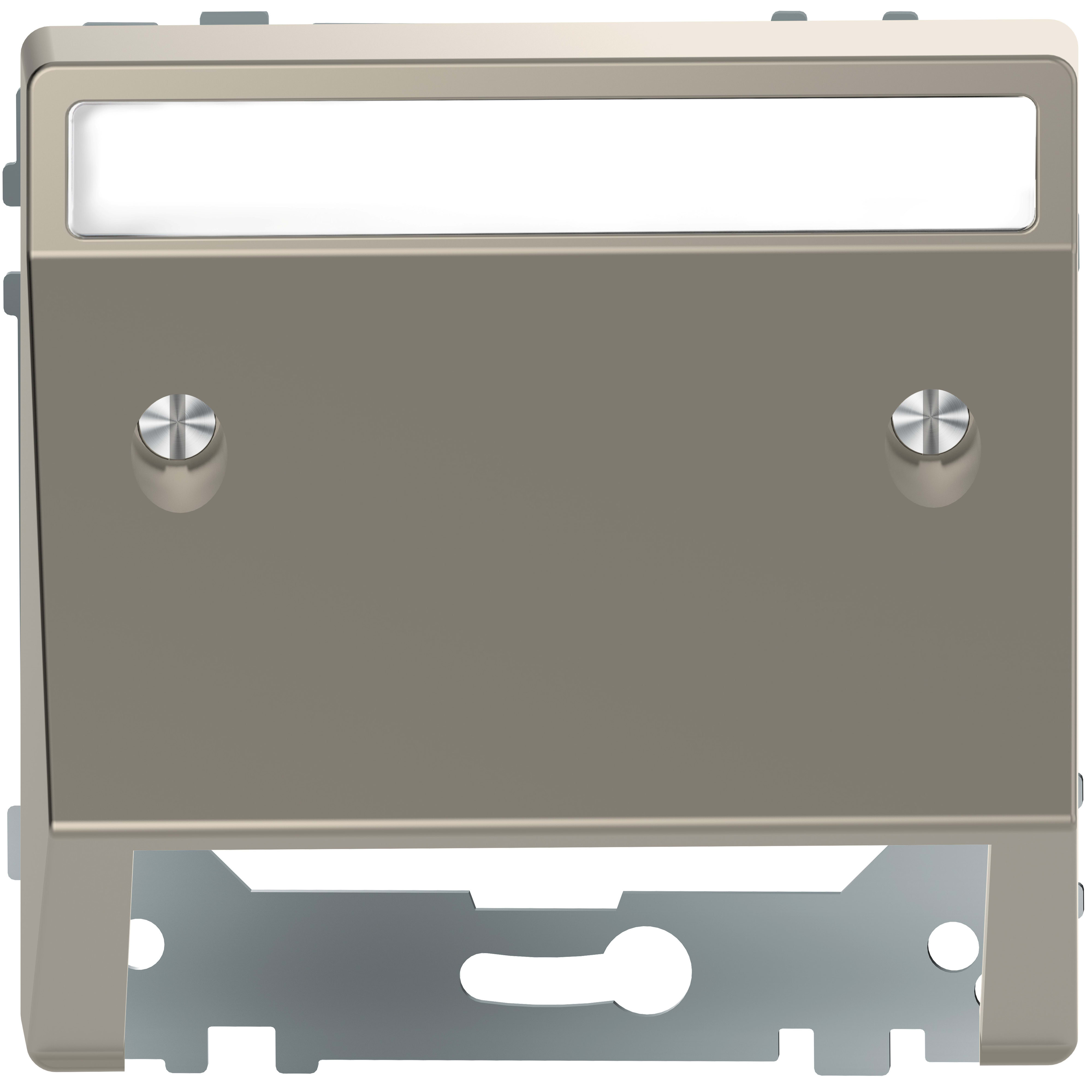 SCHNEIDER ELECTRIC - Presa inclinata con etichetta, nickel, System Design