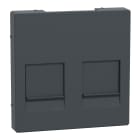 SCHNEIDER ELECTRIC - Placca ctl prot 2 prese dati antr SysM