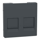 SCHNEIDER ELECTRIC - Placca ctl prot 2 prese dati antr SysM