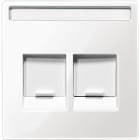 SCHNEIDER ELECTRIC - Placca ctl prot lb 2 prese dati bi po S