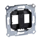 SCHNEIDER ELECTRIC - Placca supporto per connettori nera