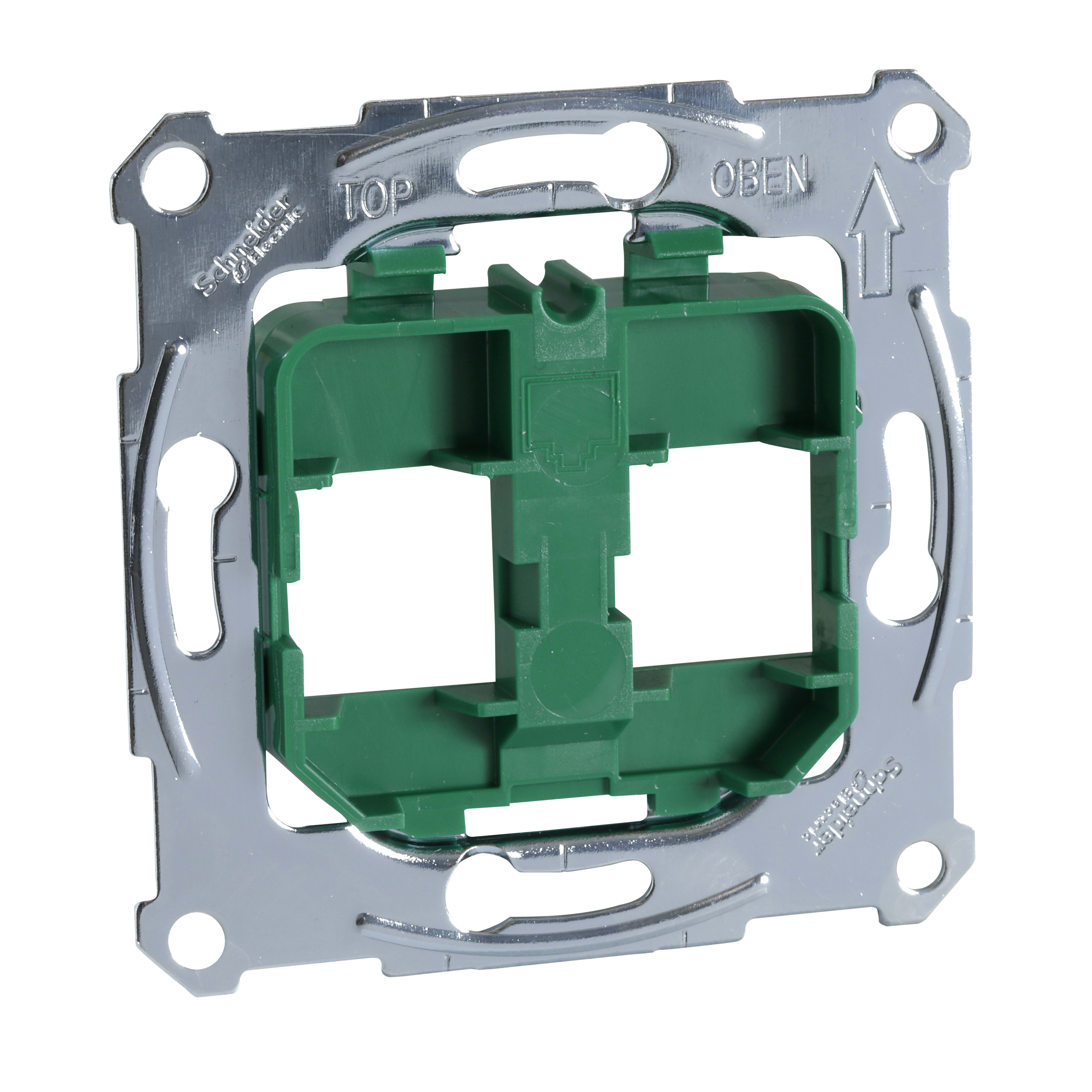 SCHNEIDER ELECTRIC - Placca supporto per connettori verde