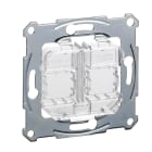 SCHNEIDER ELECTRIC - Placca supporto per connettori trasparen
