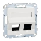 SCHNEIDER ELECTRIC - Placca incl prot lb 2 prese dati bi po