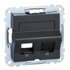 SCHNEIDER ELECTRIC - Placca incl prot lb 2 prese dati antr S