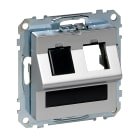 SCHNEIDER ELECTRIC - Placca incl prot lb 2 prese dati all Sy