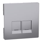 SCHNEIDER ELECTRIC - Piastra, 2 slot, per connettori Schneider Electric, acciaio, System Design