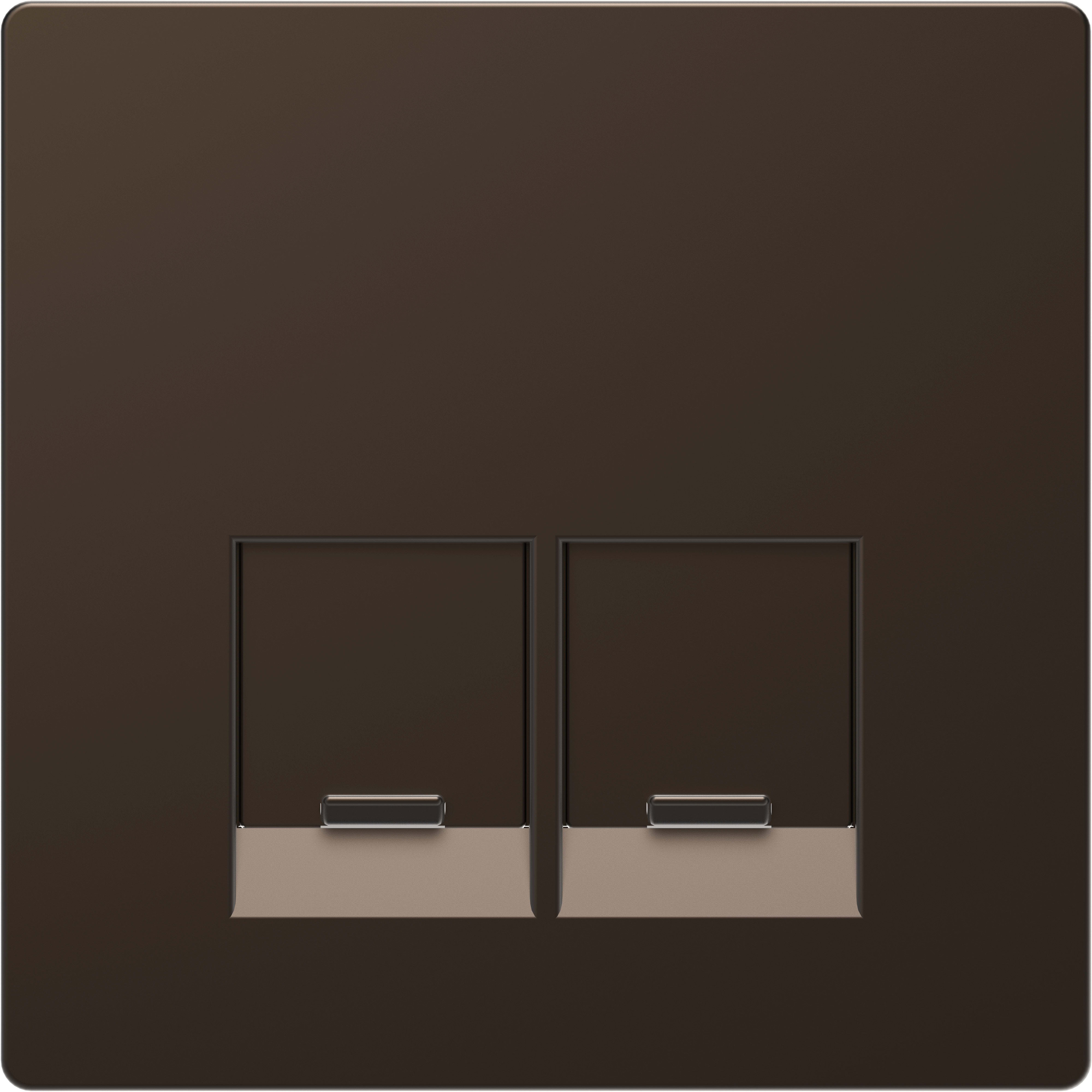 SCHNEIDER ELECTRIC - Piastra, 2 slot, per connettori Schneider Electric, moka, System Design