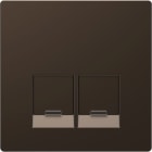 SCHNEIDER ELECTRIC - Piastra, 2 slot, per connettori Schneider Electric, moka, System Design