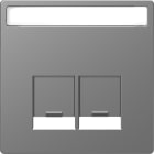 SCHNEIDER ELECTRIC - Piastra con etichetta per Schneider Electric RJ45, acciaio, System Design